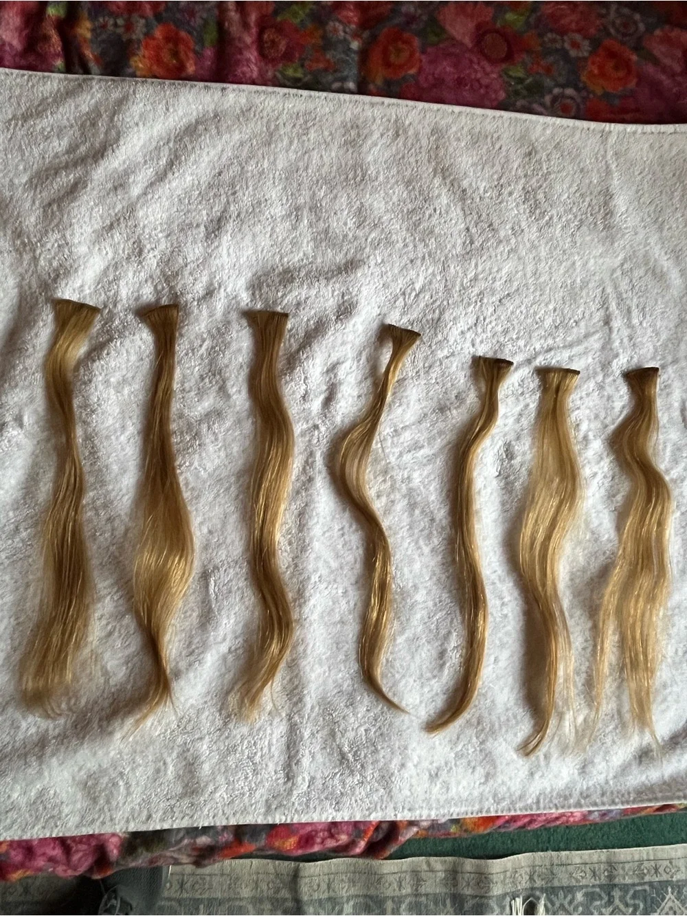 Human Blonde Clip-In Hair Extensions - Natural Blonde 15”